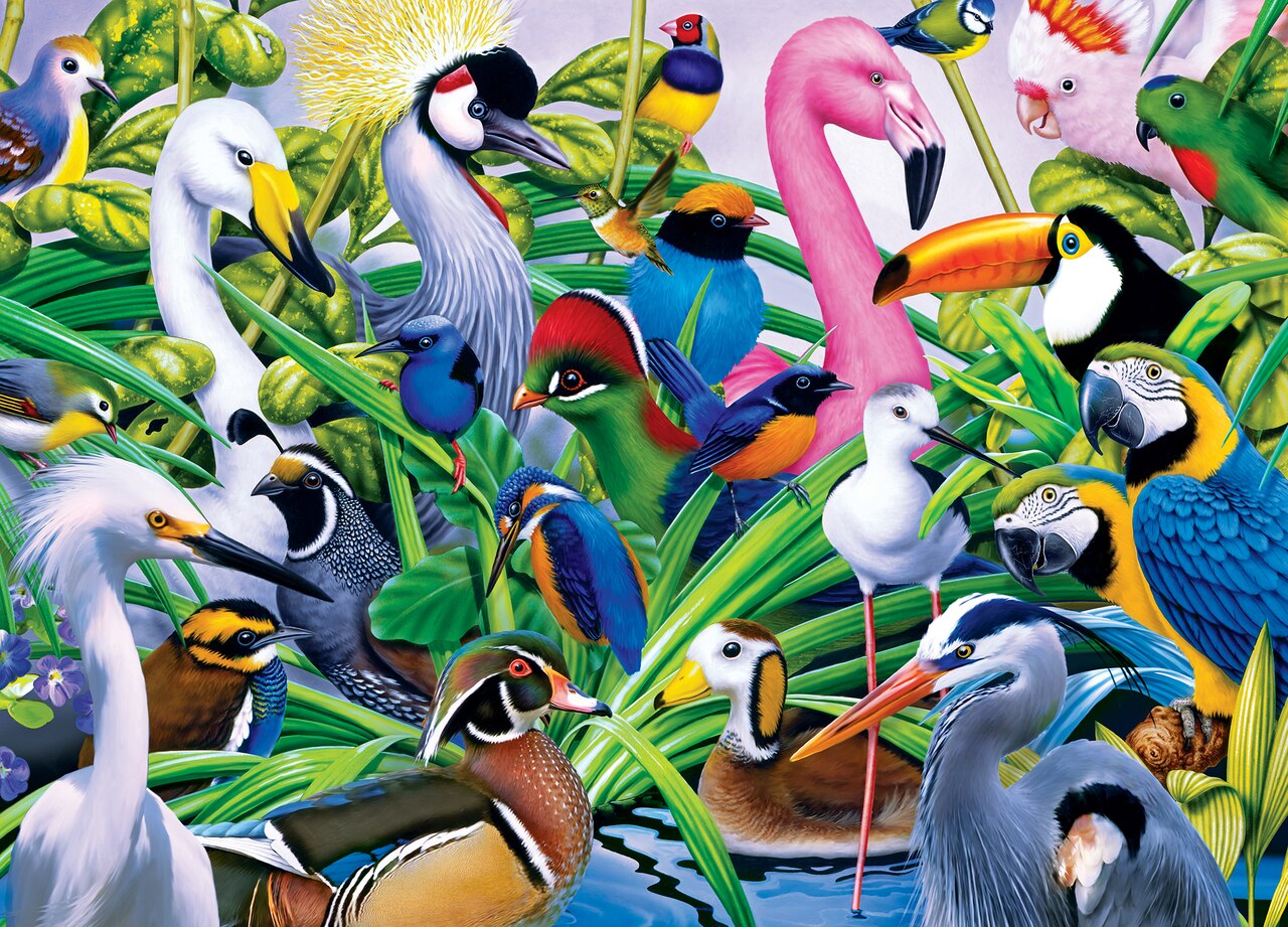Colorful Companions 1000 Piece Audubon Puzzle    