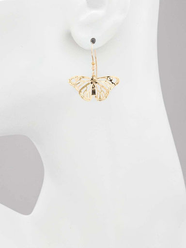 Holly Yashi Enchanted Butterfly Earrings - Gold    
