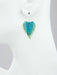 Holly Yashi Tropical Heart Earrings - Turquoise/Green    