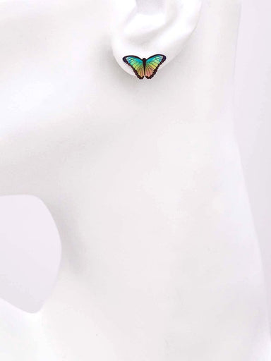 Holly Yashi Petite Bella Butterfly Post Earrings - Silver    