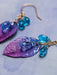 Holly Yashi Cascading Elm Earrings - Blue / Purple    
