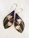 Holly Yashi Iris Flower Earrings - Brown    