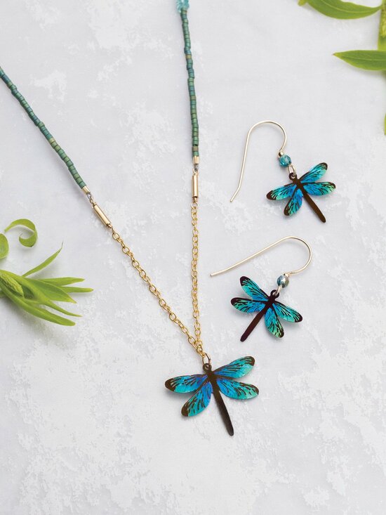 Holly Yashi Dragonfly Dreams Necklace - Turquoise    