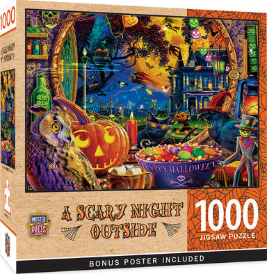 A Scary Night Outside 1000 Piece Puzzle    