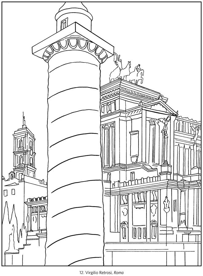 Italy Travel Posters Coloring Book    