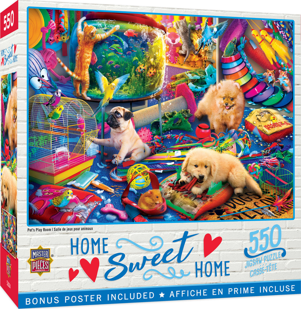 Pet's Play Room 550 Piece Puzzle    