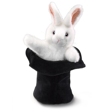 Folkmanis Puppet - Rabbit In Hat    
