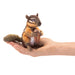Folkmanis Finger Puppet - Mini Chipmunk With Acorn    