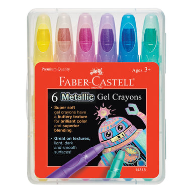 6 Metallic Gel Crayons    