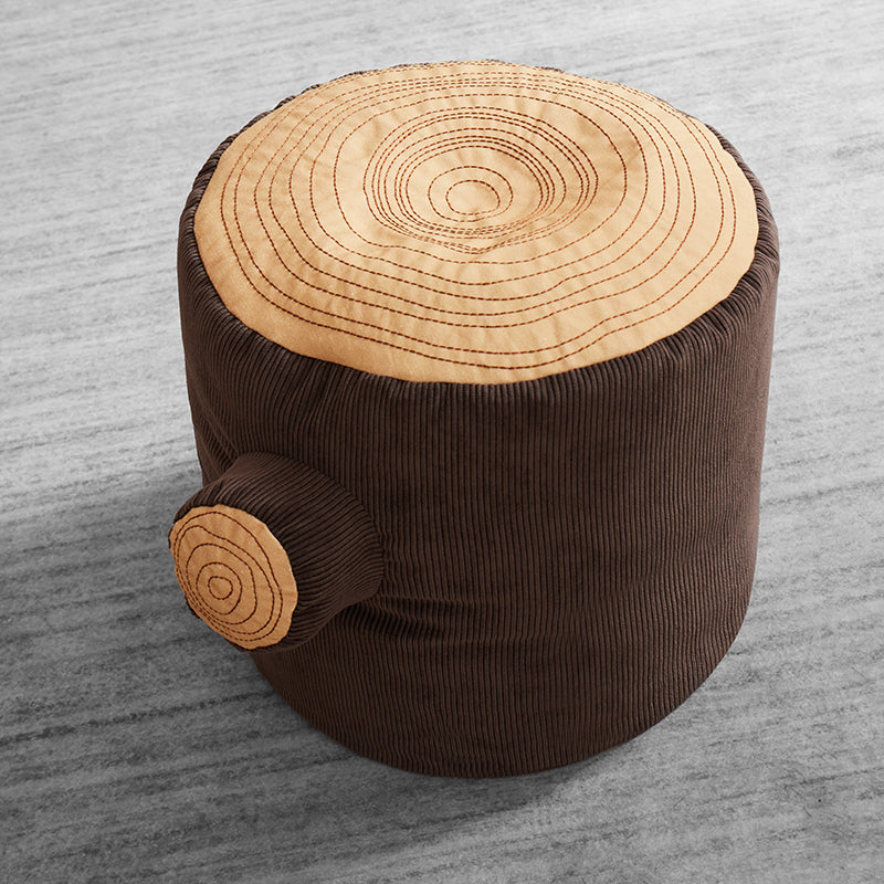 Tree Stump Pouf Stool    