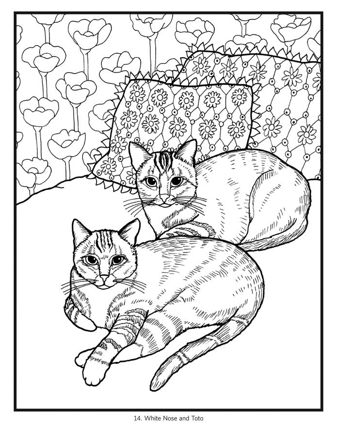 Mimi Vang Olsen Cats Coloring Book    