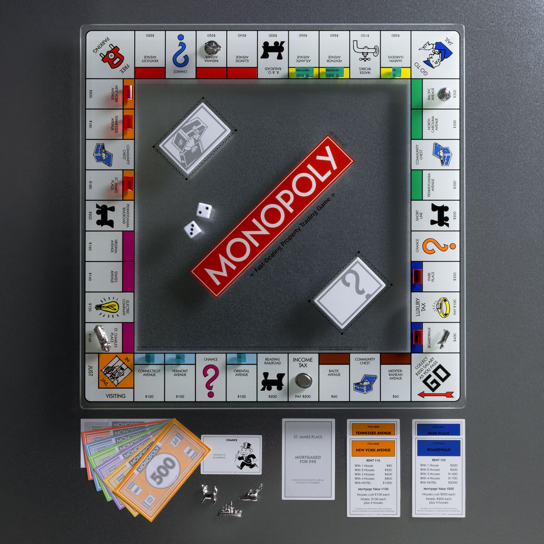 Deluxe Edition Glass Monopoly    