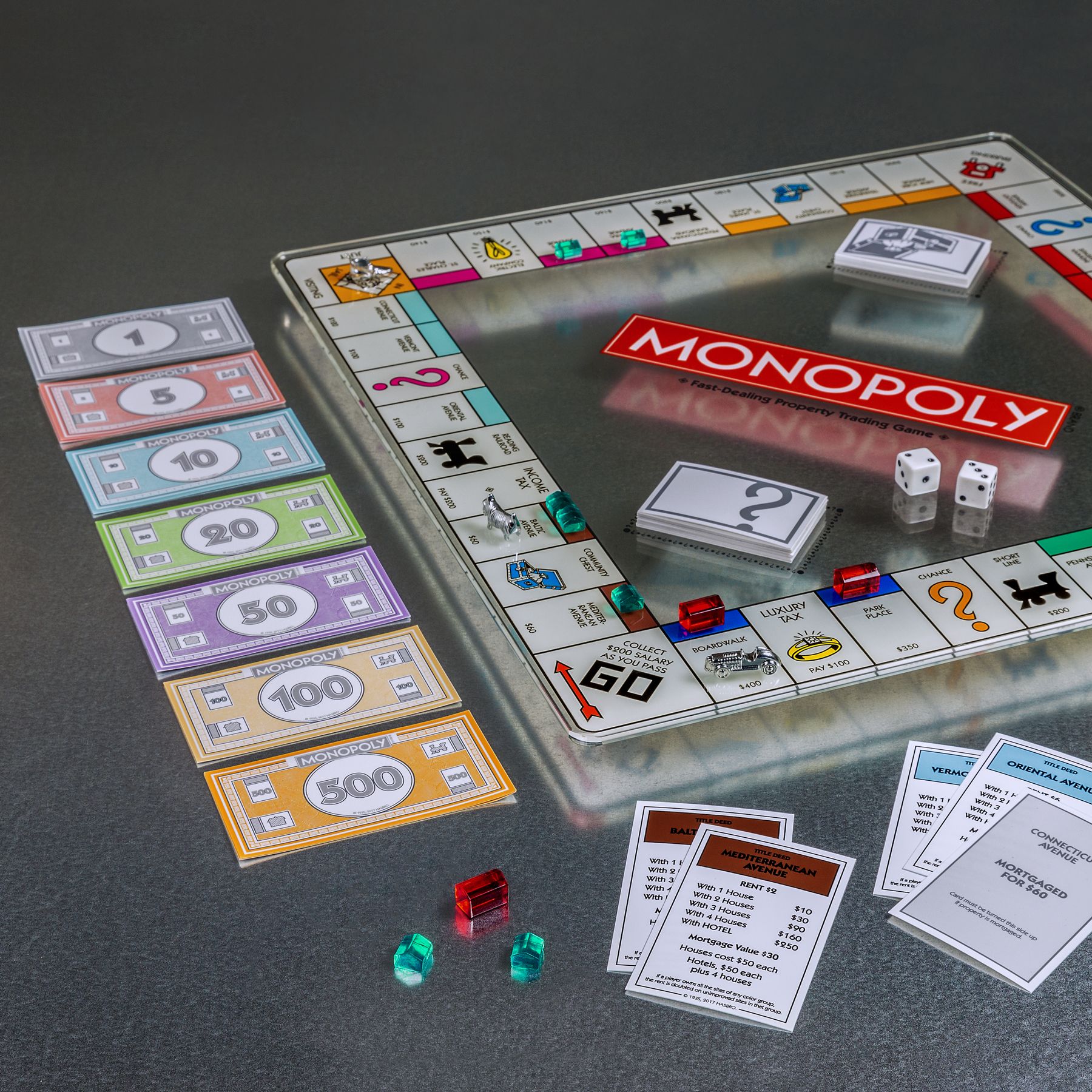 Deluxe Edition Glass Monopoly    