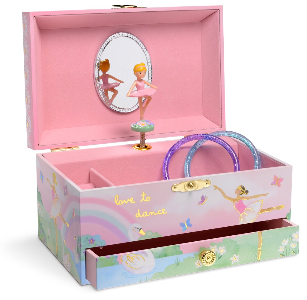 Ballerina Dream Musical Single Drawer Jewelry Box    