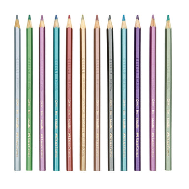 12 Metallic Colored Eco Pencils    