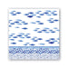 The Shore B Cocktail Napkins - Blue and White    