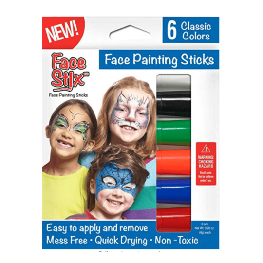 Face Stix Face Painting Stix - 6 Classic Colors    