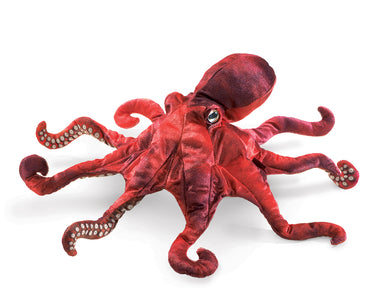 Folkmanis Puppet - Red Octopus    