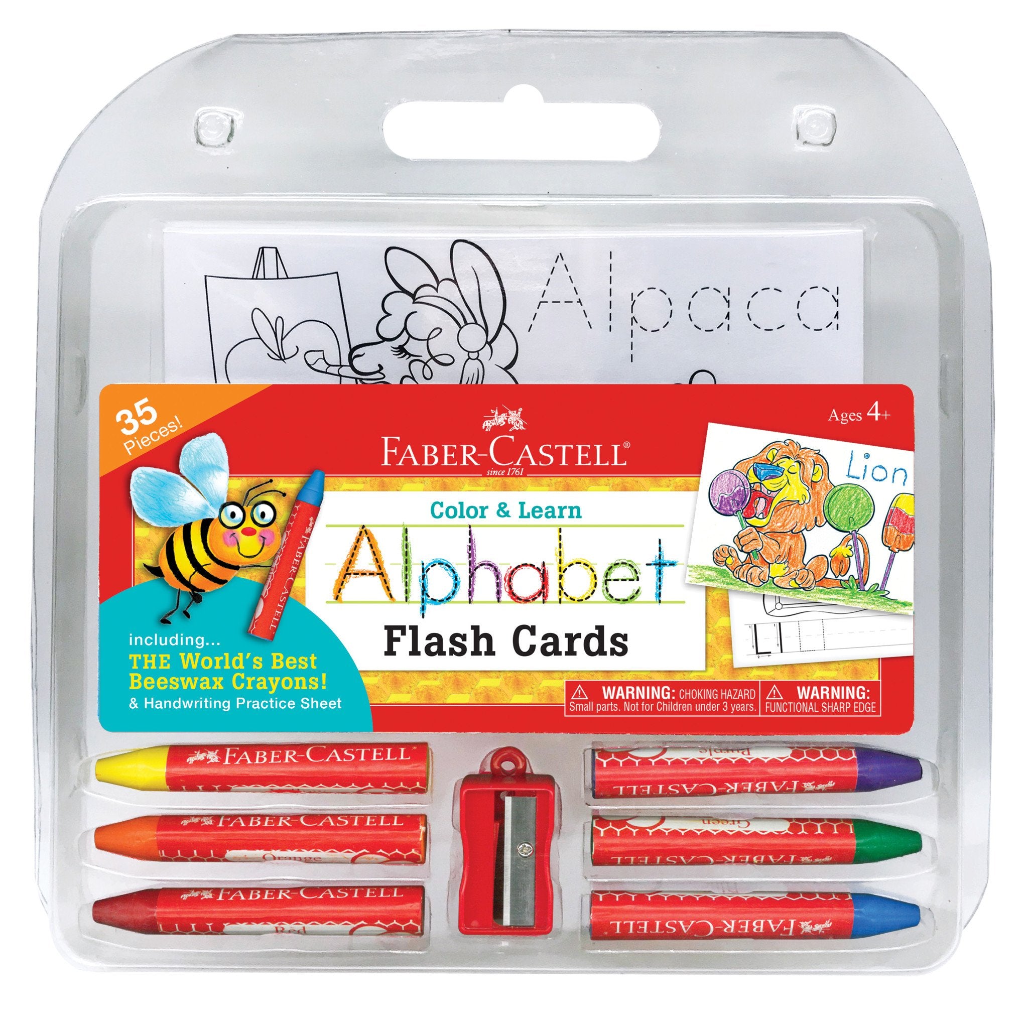 Color And Learn Alphabet Flash Cards    