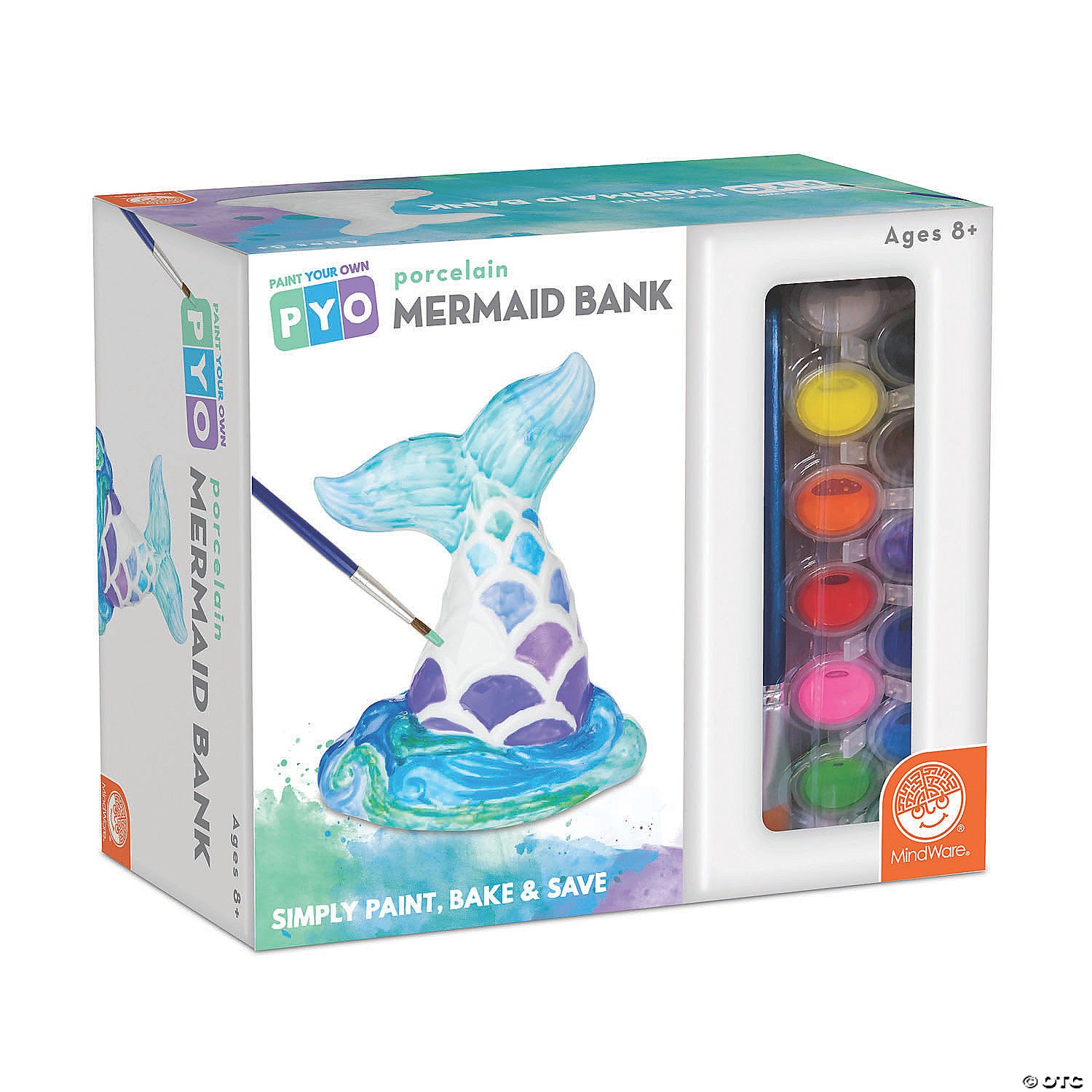 Paint Your Own Mermaid Piggy Bank    