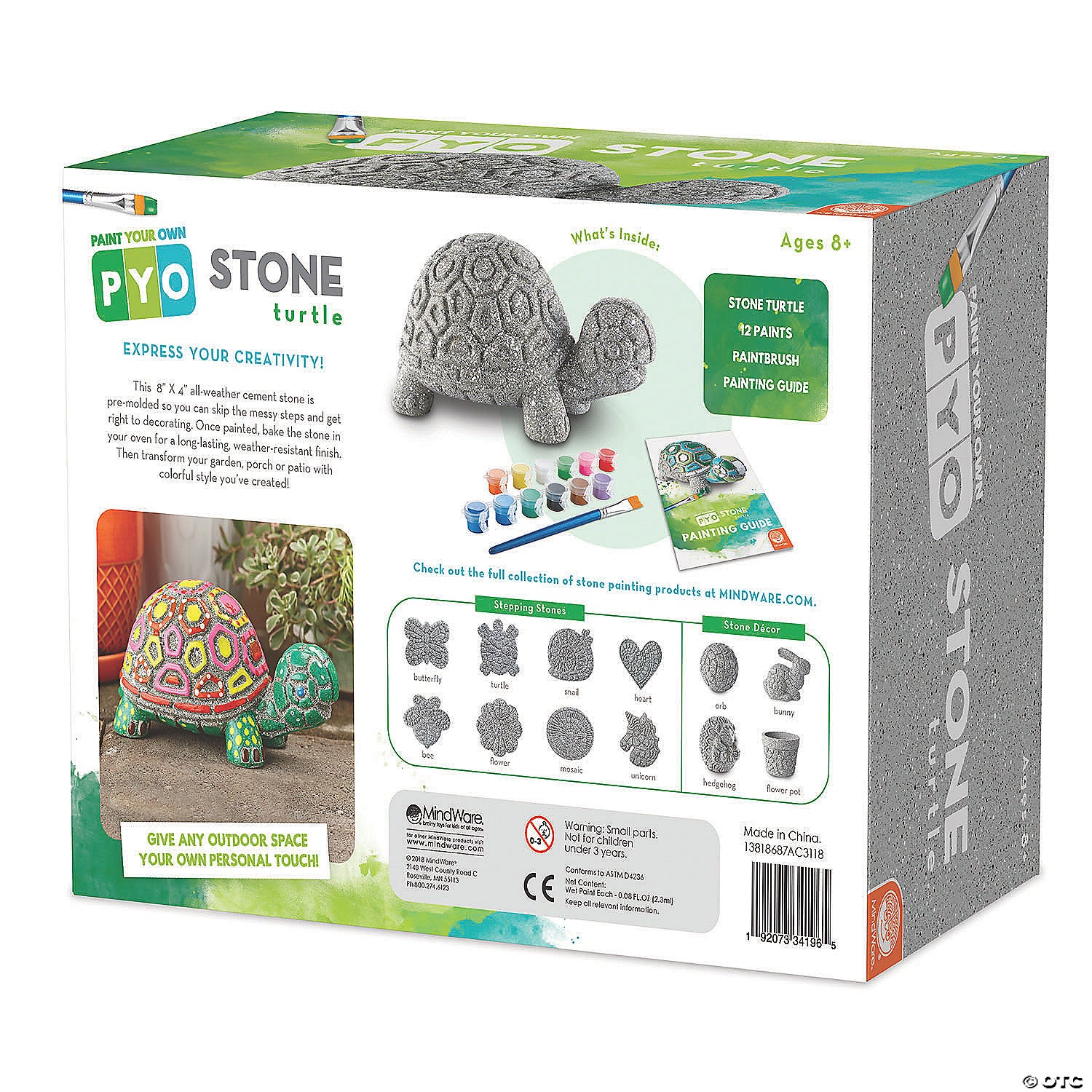 Paint Your Own Stone Turtle    