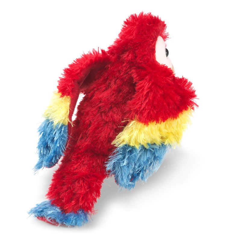 Folkmanis Finger Puppet - Mini Scarlet Macaw    