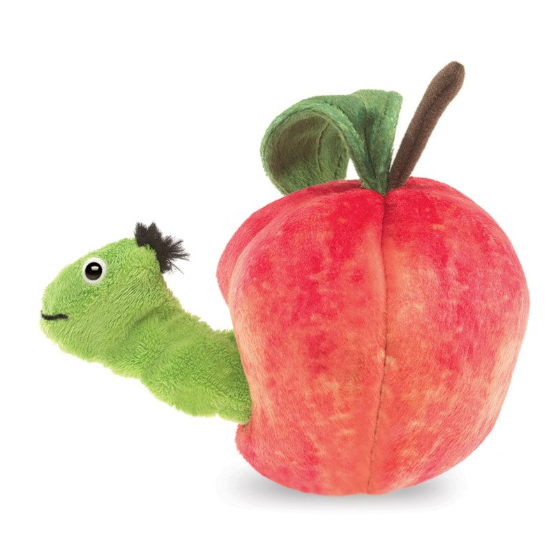 Folkmanis Puppet - Worm In Apple    