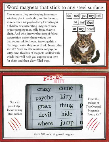 Magnetic Poetry - Psycho Kitty    