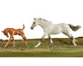 Breyer Classics - Thoroughbred And Foal - Racing The Wind    