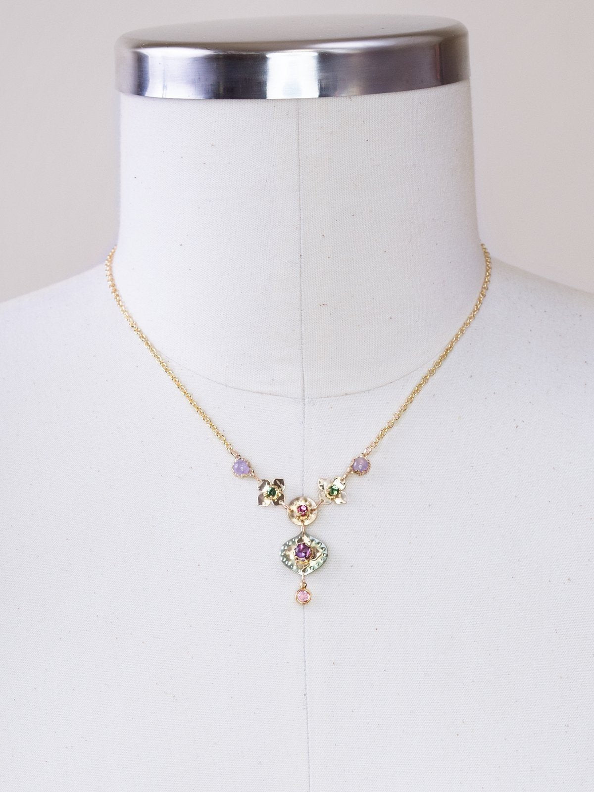 Holly Yashi Eternal Flowers Necklace - Amethyst/Sage    