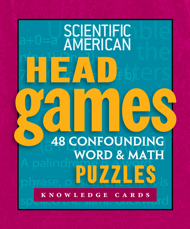 Knowledge Cards - Head Games 48 Confounding Word & Math Puzzles    
