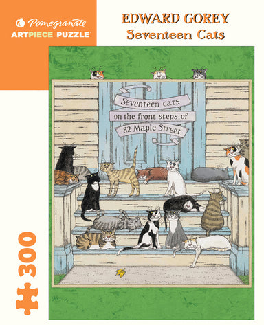 Seventeen Cats - 300 Piece Edward Gorey Puzzle    