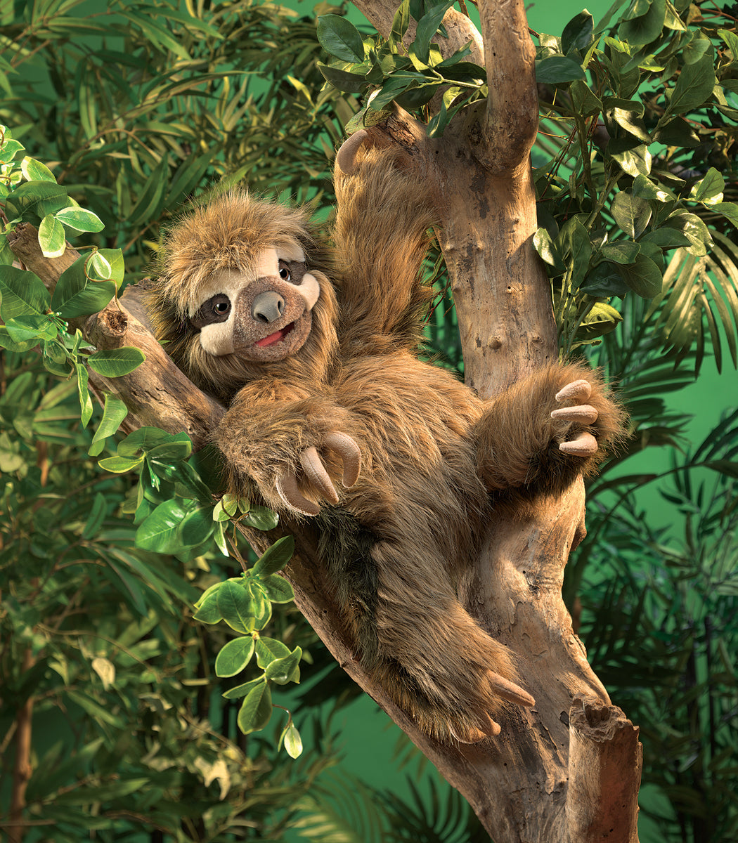 Folkmanis Puppet - 3 Toed Sloth    
