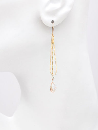 Holly Yashi Celestine Drop Earrings - Gold/Champagne    