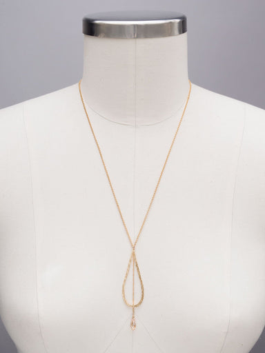 Holly Yashi Celestine Drop Necklace - Gold/Champagne    