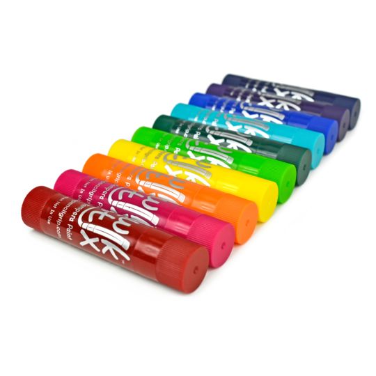 Kwik Stix Solid Tempera Paint - 10 Jewel Colors    