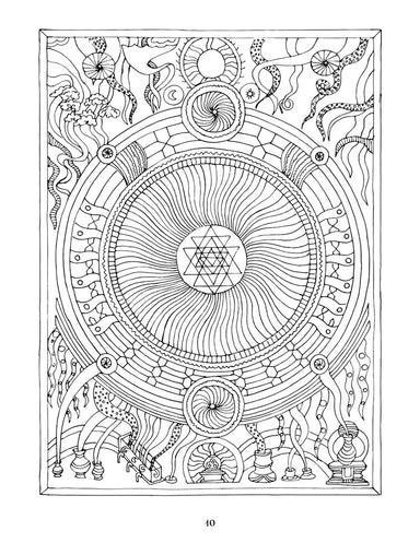 Sri Yantra Mandalas -A Paul Heussenstamm Coloring Book    