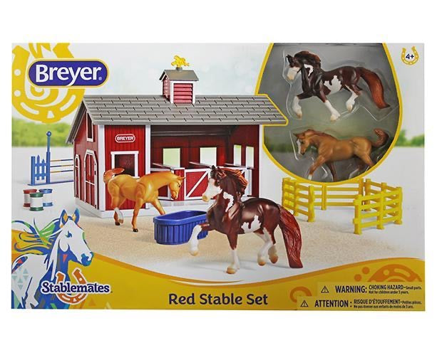 Breyer Stablemates - Red Stable Set    