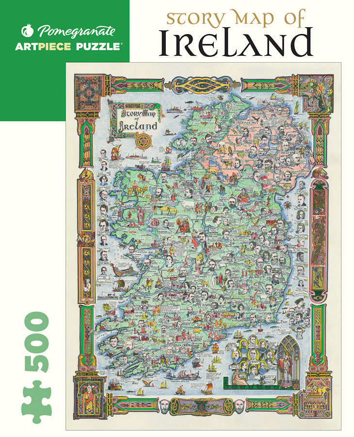 Story Map of Ireland - 500 Piece Puzzle    