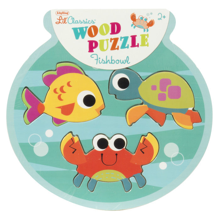 Fishbowl 3 Piece Wooden Puzzle    
