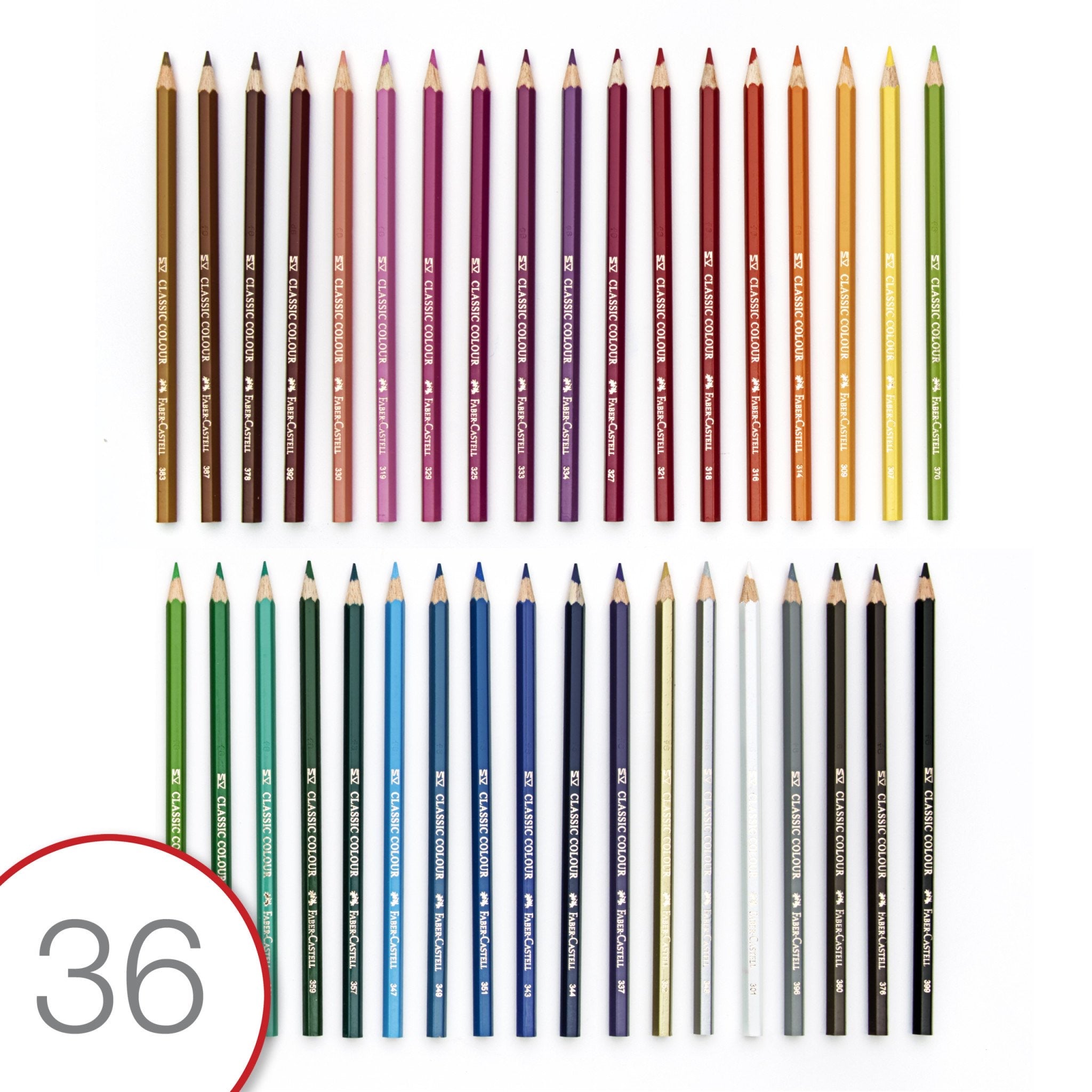 36 Classic Colored Pencils In A Tin    