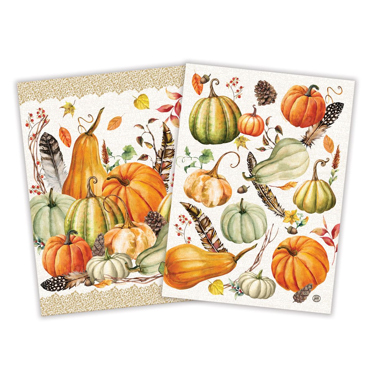 Sweet Pumpkin - Set of 2 Kitchen Towels    