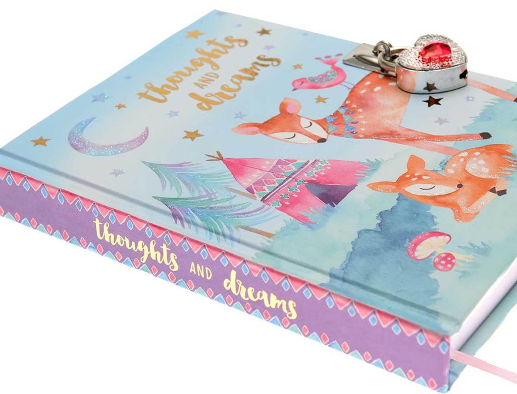 Woodland Thoughts and Dreams Locking Diary    