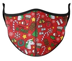 Kids or Adult Masks Ages 8+ Mask - Christmas Red    